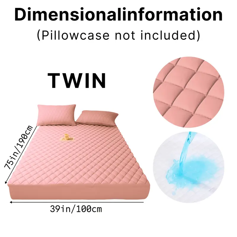 1pc premium mattress protector – cool & comfortable fitted sheet style with deep pockets | soft solid color bedding cover, waterproof & breathable layer for bedroom, guest room & hotel use 1pc premium mattress protector – cool & comfortable fitted sheet style with deep pockets | soft solid color bedding cover, waterproof & breathable layer for bedroom, guest room & hotel use