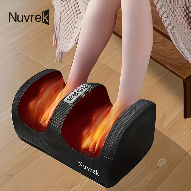 nuvrek foot massager with heat & compression – circulation and relaxation machine for home spa | ergonomic design, easy to clean, premium materials | ideal gift for father’s day, mother’s day & wellness enthusiasts nuvrek foot massager with heat & compression – circulation and relaxation machine for home spa | ergonomic design, easy to clean, premium materials | ideal gift for father’s day, mother’s day & wellness enthusiasts