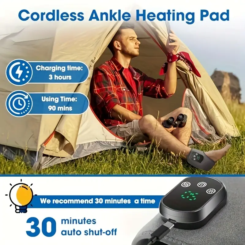 adjustable wireless heating ankle massager – intelligent vibration & temperature control foot massager for men and women | pain relief, relaxation, smart timer function | ideal christmas gift adjustable wireless heating ankle massager – intelligent vibration & temperature control foot massager for men and women | pain relief, relaxation, smart timer function | ideal christmas gift