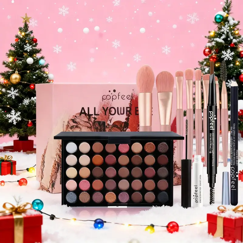 popfeel complete makeup kit gift set – full face makeup essentials for beginners & professionals | all in one beauty set for eyes, lips & face | perfect gift for women, teens & makeup lovers popfeel complete makeup kit gift set – full face makeup essentials for beginners & professionals | all in one beauty set for eyes, lips & face | perfect gift for women, teens & makeup lovers